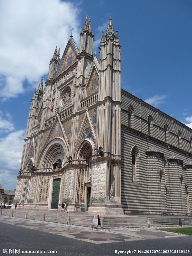 意大利圣马克教堂摄影图